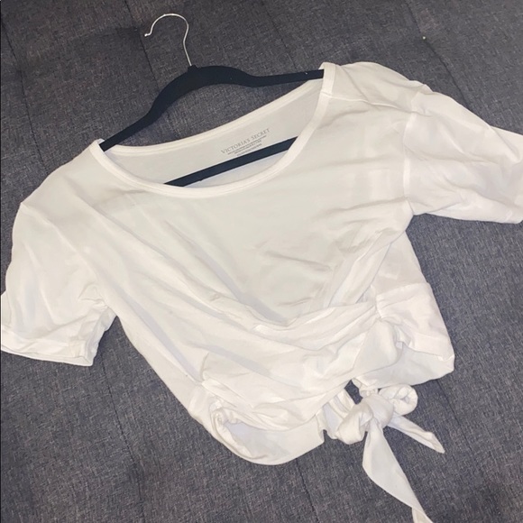 Victoria's Secret Tops - Tie wrap T-shirt white NWT XS Victoria's Secret Tops - Tie wrap T-shirt white NWT XS